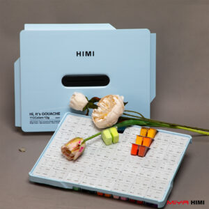 MIYA HIMI Gouache 112 Farben Set – Ice Blue Case